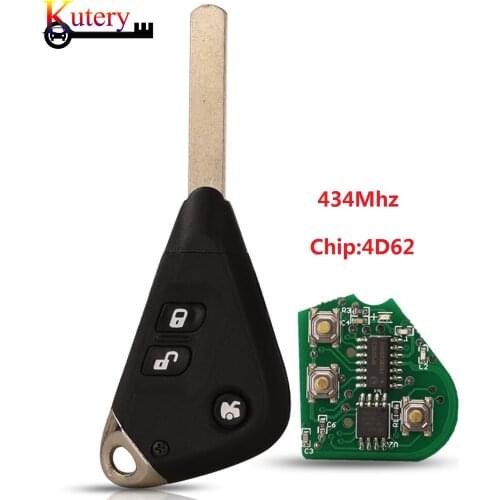 Kutery 434Mzh 4D62 3Buttons Remote Control Car Key FOB for Subaru Forester Impreza Liberty Outback Tribeca 2004-2009
