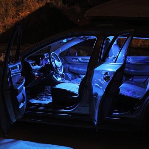 QHCP LED Reading Lights Trunk Lamps Bulbs Long Lighting Distance 5Pcs Ice Blue White For Subaru Outback 2015 2016 2017 2018 2019