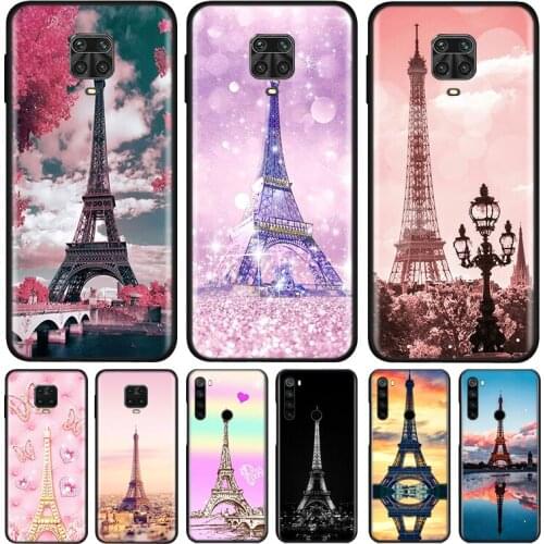 Eiffel Tower Paris Silicone Cover For Xiaomi Redmi Note 9 9A 9C 9S Pro Max 8T 8 7 6 5 Pro 5A 4X 4 Prime Phone Case