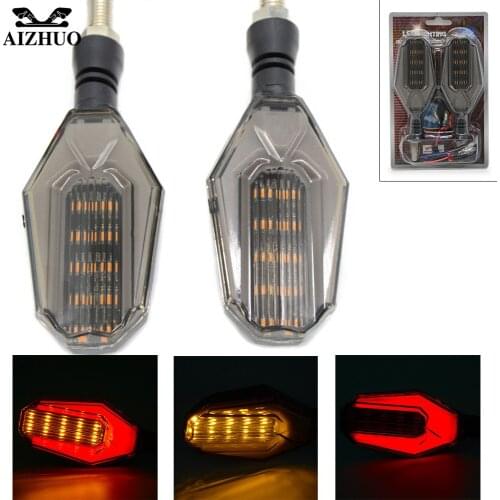 1 Pair Motorcycle Turn Signal Indicators Amber Light Blinkers Flashers Universal For SUZUKI TL1000R SV1000 S TL1000R GSX1250F SA
