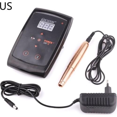 US/UK/EU/AU Plug Professional Permanent Makeup Machine Kit Eyebrow Tattoo Pencil