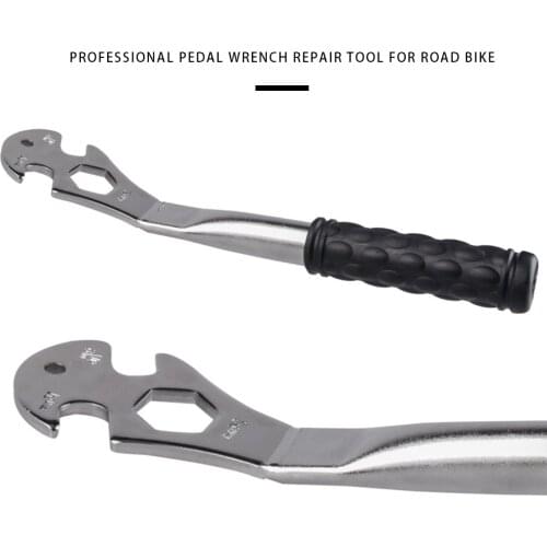 3 In 1 Bicycle Tools Steel Pedal Wrench MTB Road Bike Professional Foot Pedals Wrench Bicycle Pedal Spanner Long Handle Tools