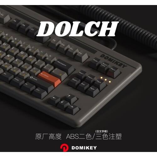 Domikey Dolch Cherry Profile Japanese Keycaps For Mechanical Keyboard Double-Shot Triple-Shot PBT Keycap For GH60 GK64 RK87