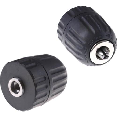 0.8-10mm Keyless Drill Chuck Converter 3/8" 24UNF + 1/4" Hex Shank SDS Adaptor Top Quality