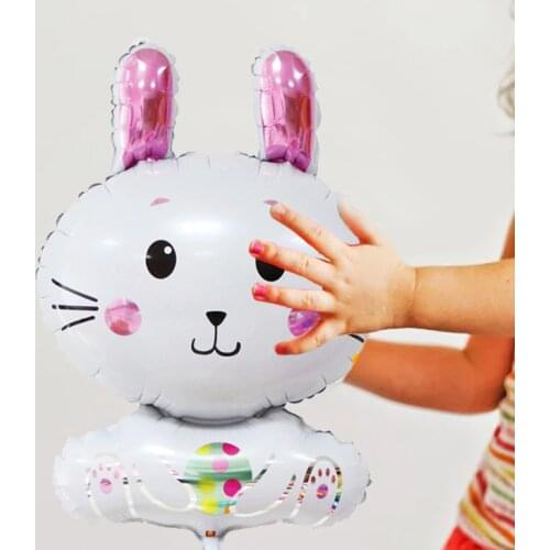1pcs Easter Party Bunny Foil Balloon Helium Globos Rabbit Themed Party Favors Birthday Party Baby Shower Decorations