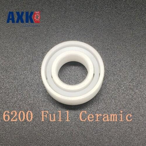 2019 Top Fashion New Axk 6200 Full Ceramic Bearing ( 1 Pc ) 10*30*9 Mm Zro2 Material 6200ce All Zirconia Ball Bearings