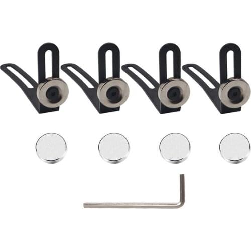 4pcs RC Car Shell Body Mount Metal L-Bracket with Magnet For 1/10 RC Crawler Car Axial SCX10 D90 Fixed Bracket Parts