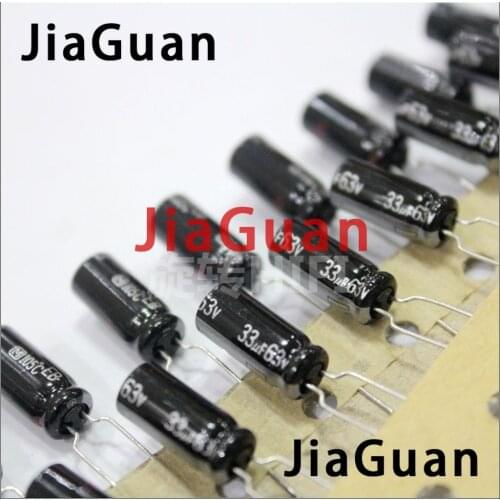 50pcs new Matsushita EB 63V33UF 6X15MM 33UF 63V Audio electrolytic capacitor eb 33uF/63V 105 degrees