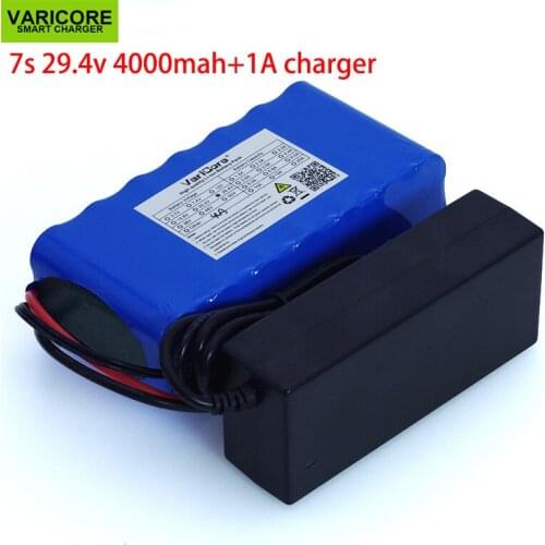 24V 4Ah 7s 6s 2P 18650 Battery li-ion battery 29.4v 4000mAh electric bicycle moped /electric/lithium ion battery pack+Charger