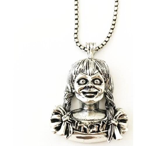 Annabelle Conjuring Captain Spaulding Hellraiser Leatherface Sam Doll Trick or Treat Saw Horror Horror necklace HJDSSAA01