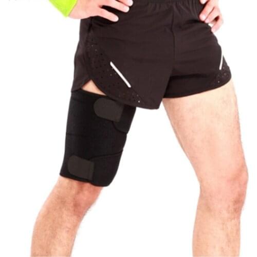 CHAOBA 1PCS Sport Thigh Support Guard Muscle Strain Protector Brace Muslo Pads fitness Leggings Leg Compression Bodybuilding Ne