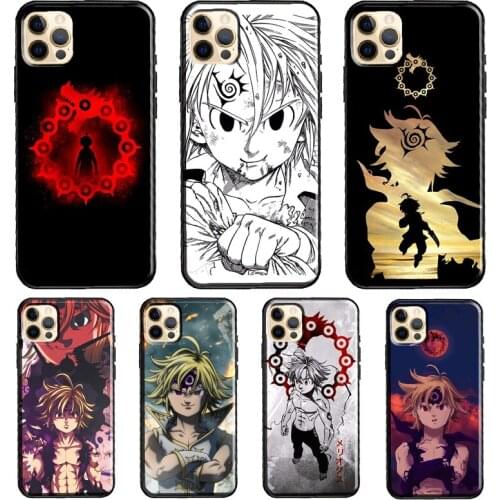 Meliodas Seven Deadly Sins Anime Funda Case For iPhone X XR XS MAX 12 Mini 11 Pro Max 5S 6S 8 7 Plus SE 2020 Cover Shell