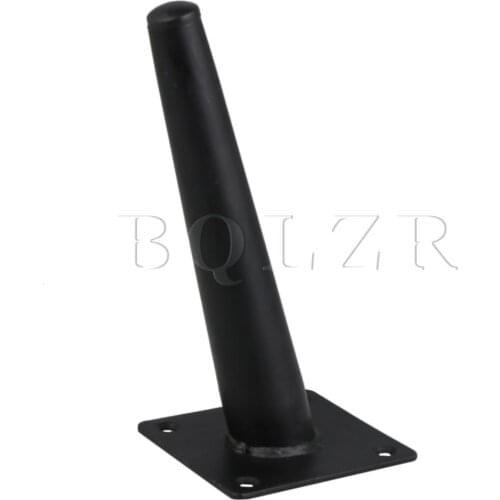 BQLZR Stainless Steel Black 17cm Slanting Furniture Feet for Desk
