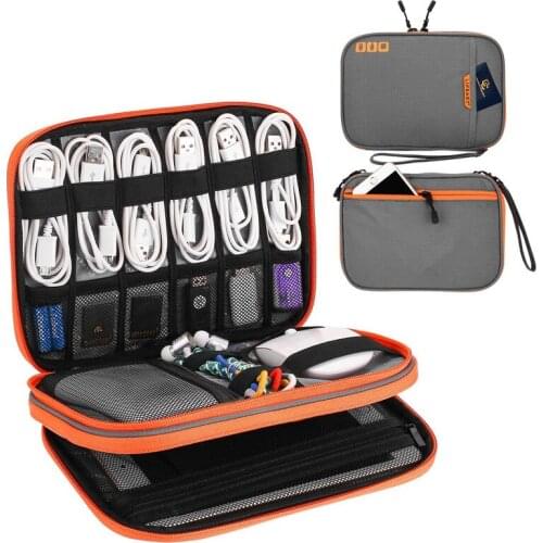 Travel Cable Organizer Bag Electronics Accessories Case Travel Electronic Bag for Hard Drives Cables Chargers