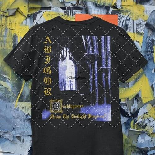 ABIGOR Nachthymne T shirt Black metal Amestigon Chryst BLACK Tee
