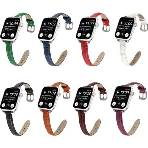 Texture Leather Strap for Apple Watch 44mm 40mm 42mm 38mm Band Women Bracelet iWatch Series 6 SE 5 4 3 2 1 Wristband Replacement