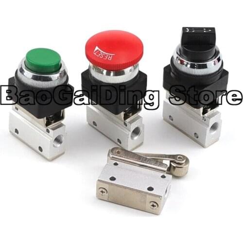 MOV-01 MOV-02 MOV-03 MOV-03A Pneumatic Manual Valve Switch Air Control Valve Button Valve Roller Stroke Limit Mechanical Valve