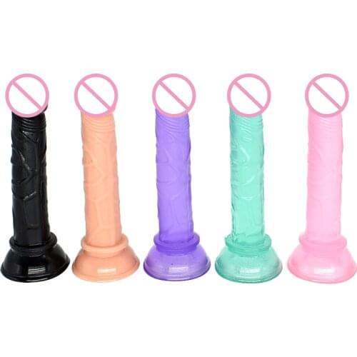 Mini Realistic Dildo Sex Toys For Woman Lesbian Clitoris Massage Anal Butt Plug Fake Dick Female Masturbate Suction Cup Dildo