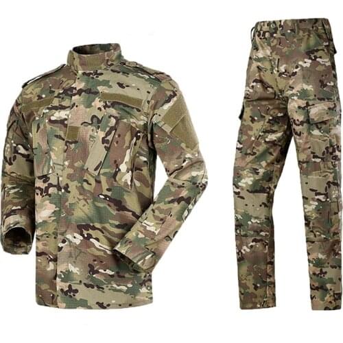 ACU Multicam Camouflage Adult Male Security Military Uniform Tactical Combat Jacket Special Force Training Army Suit Cargo Pants