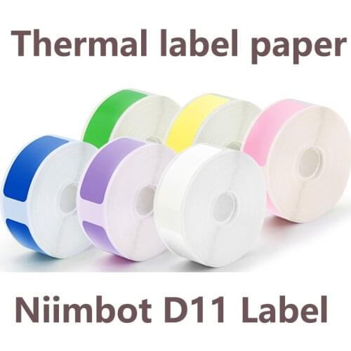 Niimbot label paper d11 label sticker Self-adhesive paper thermal labels d11 label waterproof self adhesive foil printer sticker