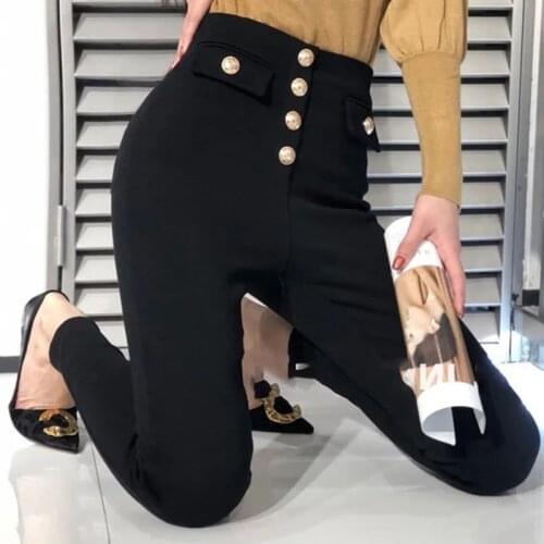 England Style Slim High Waist Pencil Pants Women New Spring Summer Stretch Ankle-Length Pants Casual Skinny Denim Pants S-3XL
