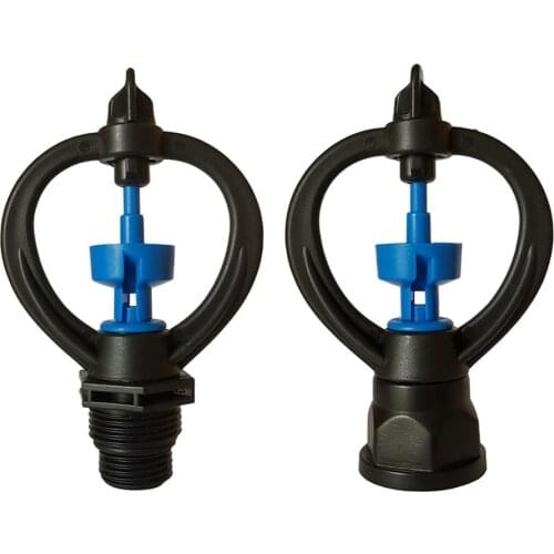 2Pcs 1/2'' 3/4'' Male/Female Thread Watering Rotate Sprinkler Garden Lawn Micro Irrigation System Plastic Nozzle