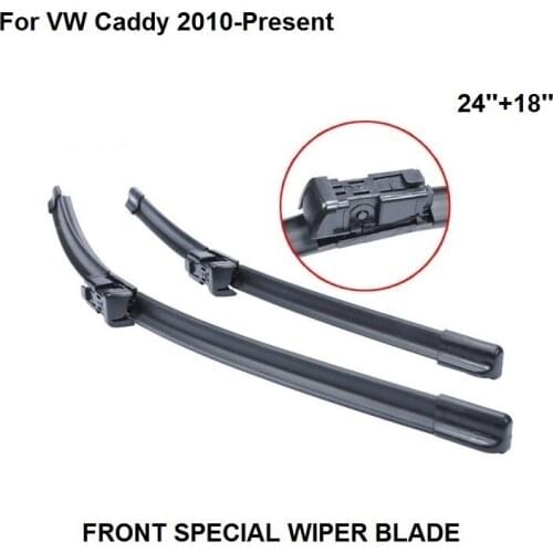 For VW Caddy 2010-Present 24''+18'' Car Accessories For Auto Rubber Windshield Wiper Blade Prices