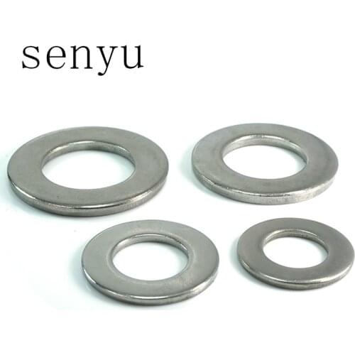 Senyu 304 Stainless Steel M5 M6 M8 M10 M12 M14 Flat Machine Washer Plain Washer Flat Gasket