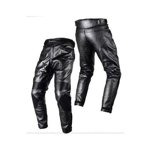 DUHAN PU Imitation Leather Racing Sports Pants Motorcross Trousers