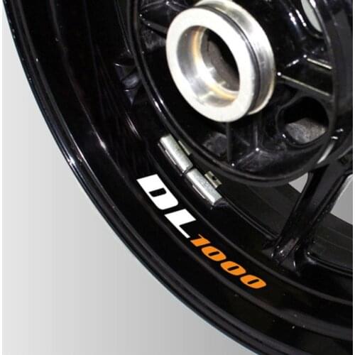 Motorcycle Reflective wheel Tire logo creative stickers rim inner Decorative waterproof decals For suzuki dl1000 v strom DL1000