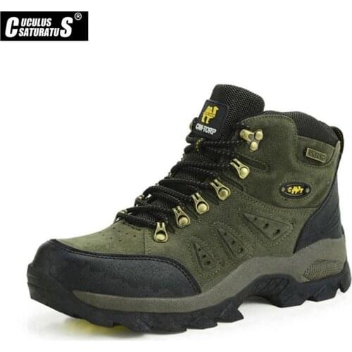 Trekking Shoes Mens Hiking Shoes Anti-skid Mountain Climbing Boots Outdoor Athletic Breathable Men Waterproof 1216