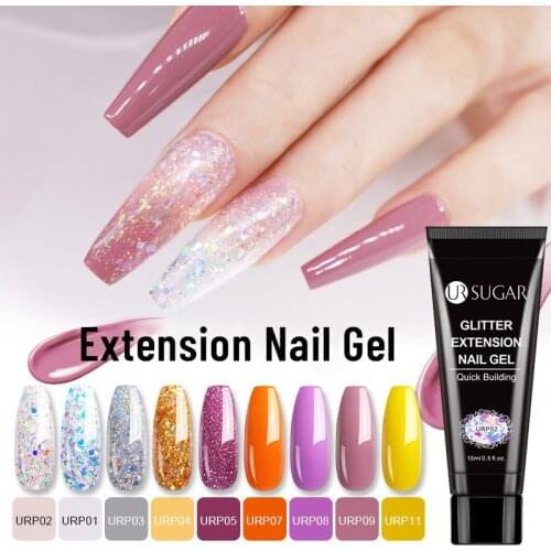 UR SUGAR Color Gel UV Builder Nail Gel Polish Lak Of 15ml Nail Extension Art Design All For Manicures Top Base