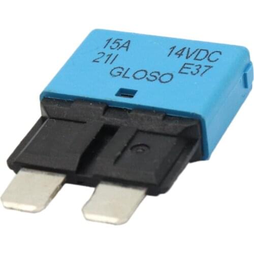 Universal Car Truck Mini Blade Fuses 24V 15A Manual Circuit Breaker