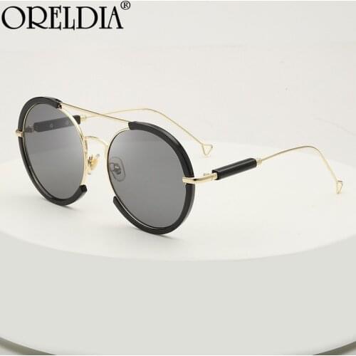 Vintage Round Punk Sunglasses 2021 Women Retro Big Frames Sun Glasses Sunshade Eyewear Men Luxury Brand Hip Hop Eyeglasses UV400