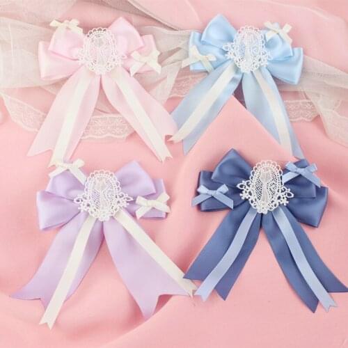 Cute Cat Handmade Lolita Bow Hairpins Hair Clips Headwear Lolita Original Design Kitty Multi Colors