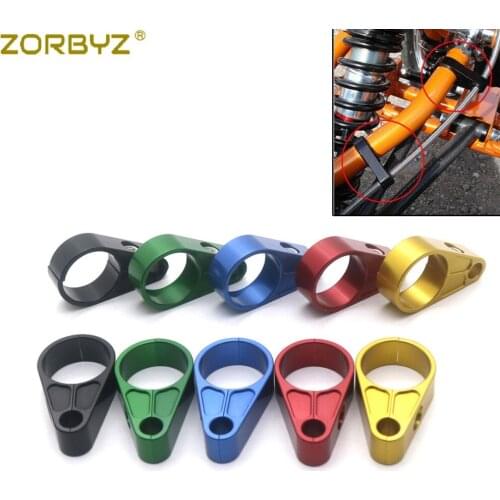 ZORBYZ Aluminum Brake Line Clamps For Suzuki LTR450 LT-R450 LTZ400 TRX450R TRX250R