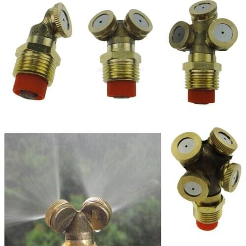 1/2inch DN15 Brass Agricultural Mist Spray Nozzle with Filter External thread Garden Water Sprinkler Irrigation Spray Nozzle