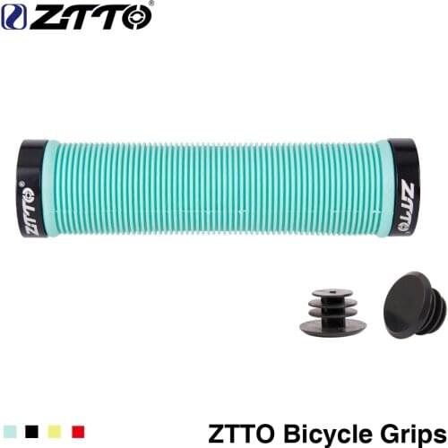 1Pair ZTTO MTB Handlebar Grips Bike Grips Silicone Gel Lock On Anti Slip Grips For MTB Folding Bike Bicycle Parts AG15