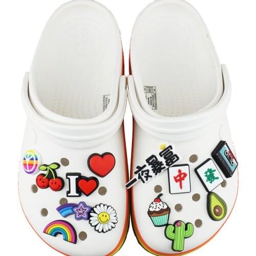 1Pcs PVC Shoe Charms Shoe accessories Shoe decoration Shoe Buckles Accessories Fit Wristband/Croc JIBZ W4184