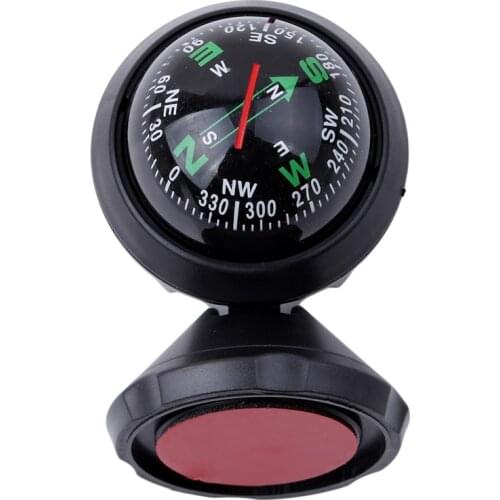 High Quality 1Pc 360 Degree Rotation Waterproof Vehicle Navigation Ball Shaped Car Compass with Suction Cup