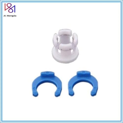 10Set White Bowden Tube Clamp Blue Pipe Horse Clip Fixed 6mm Shoe Coupling Collet Part Plastic for Ultimaker 3D Printers Parts