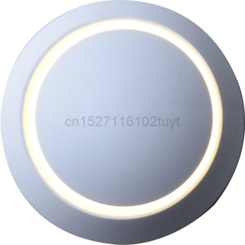 10pcs/lot 8W Wall Lamp AC85-265V White/Black Acrylic Bedside Lamp For Bedroom Living Room Staircase Aisle Nordic Lamp