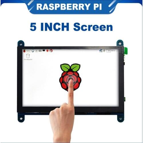 ITINIT R35 5 inch Raspberry Pi 4 Touch Screen 800x480 Capacitive LCD Display Holder for PC Lapto for Raspberry Pi 4B/3B+/3B