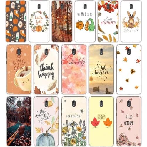 62Pumpkin happy Silicone TPU Protective Cover Phone Case On Case For Nokia 2 2.3 3 3.1 5 5.1 Case Soft