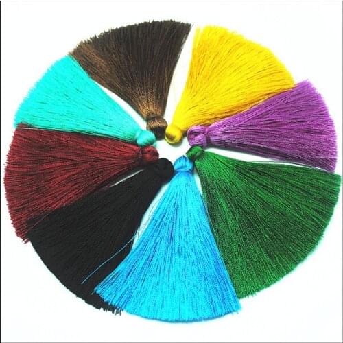 Free ship 5pcs silk tassels pendants top fashion diy jewelry accessories jewelry findings size 100mm factory selling good choice