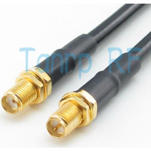 Freeshipping! 3FEET RG58 RP-SMA female jack to SMA female jack RF Pigtail jumper coaxial cable 100CM Wholesale