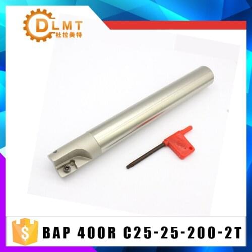 Milling Cutter Holder BAP400R C25 25 200 2T Right angle milling cutter bar Shoulder Copy milling