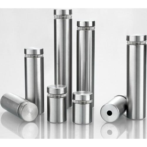 DHL Shipping 2000PCS Stainless Steel Hollow Advertisement Nails Screws Bolts & Nuts Kit Acrylic Billboard Glass Standoffs Pins