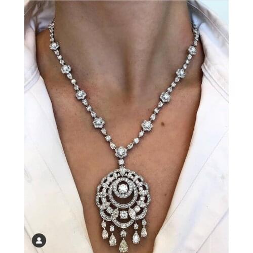 Janekelly 2pcs Bridal Zirconia Full Jewelry Sets For Women Party, Luxury Dubai Nigeria CZ Crystal Wedding Jewelry Sets