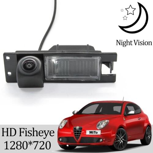 Owtosin HD 1280*720 Fisheye Rear View Camera For Alfa Romeo MITO 2008-2018 Car Vehicle Reverse Parking Accessories